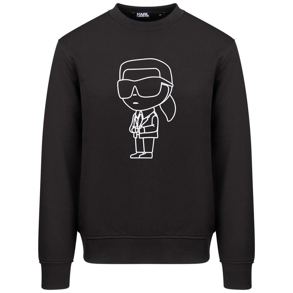 KARL LAGERFELD MEN MINI IKONIK BLACK SWEATSHIRT